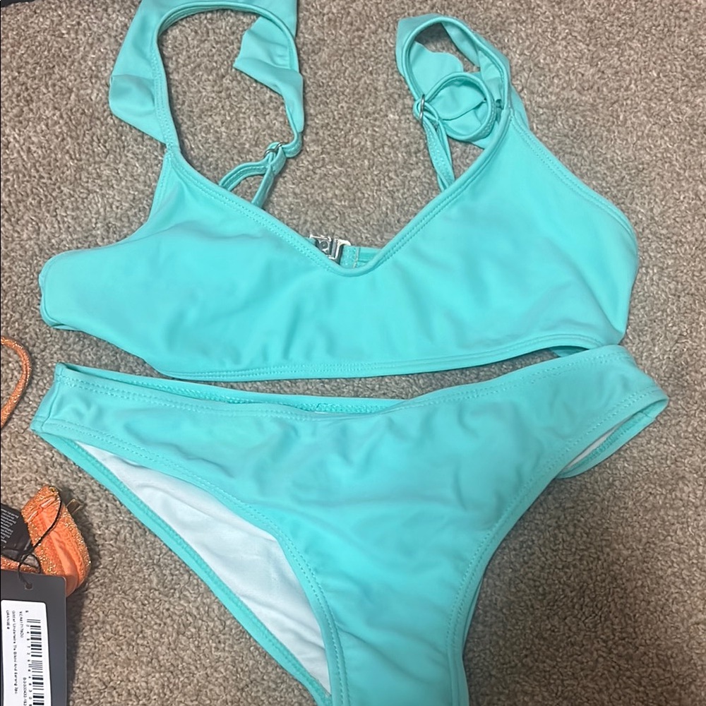 Target Blue Bikini Set Sporty Minimalist Design